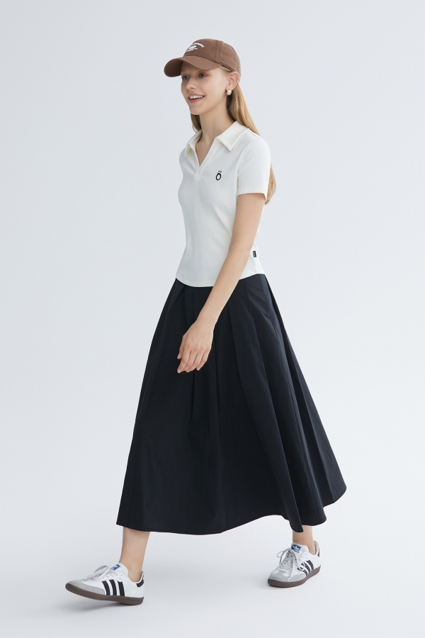 小V领polo衫