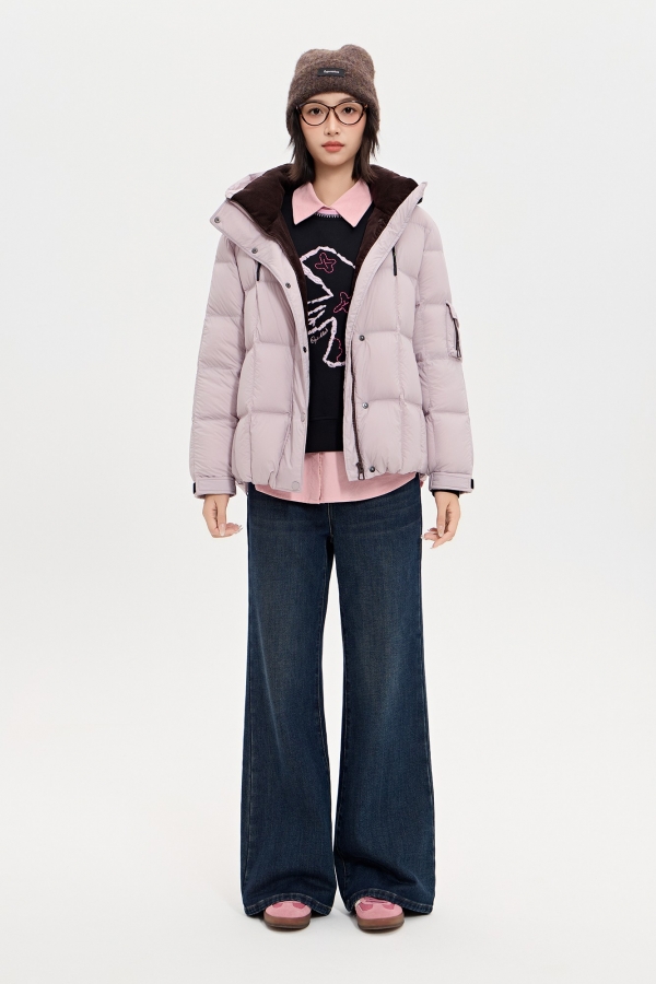 连帽保暖百搭羽绒服